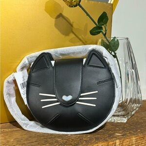 ♠️Kate Spade Whiskers Cat Crossbody Bag, Black NWT